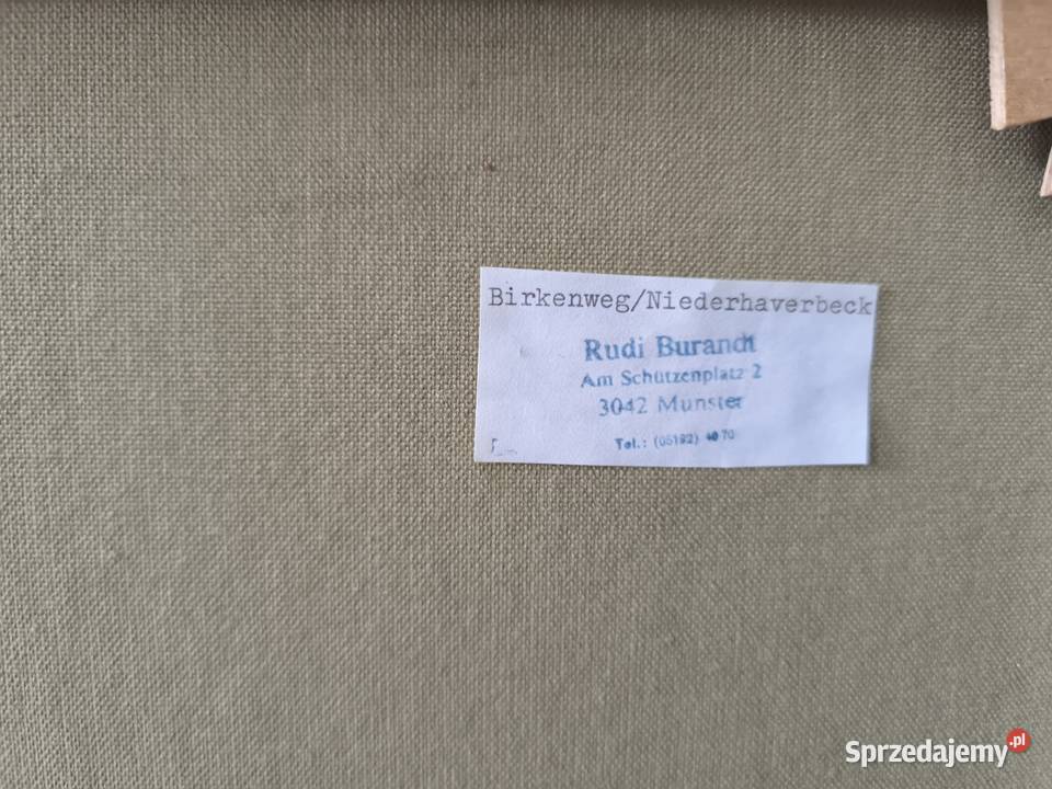 Piękny obraz olejny płótno sygnowany Rudi