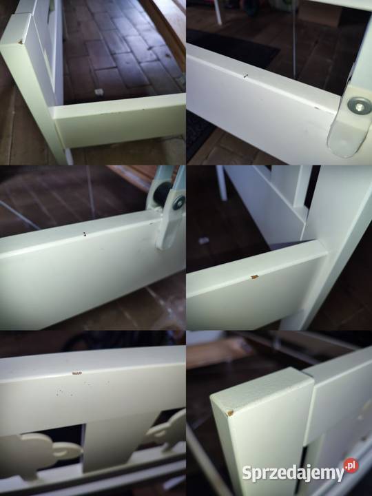 Łóżko dziecięce białe Ikea Kritter 70 x 160 dno Dąbrowa Górnicza