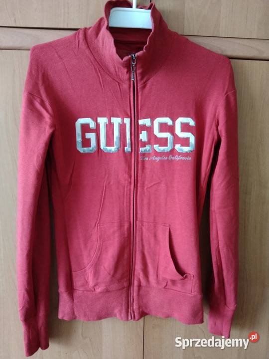 Bluza Guess czerwona rozpinana mazowieckie Warszawa