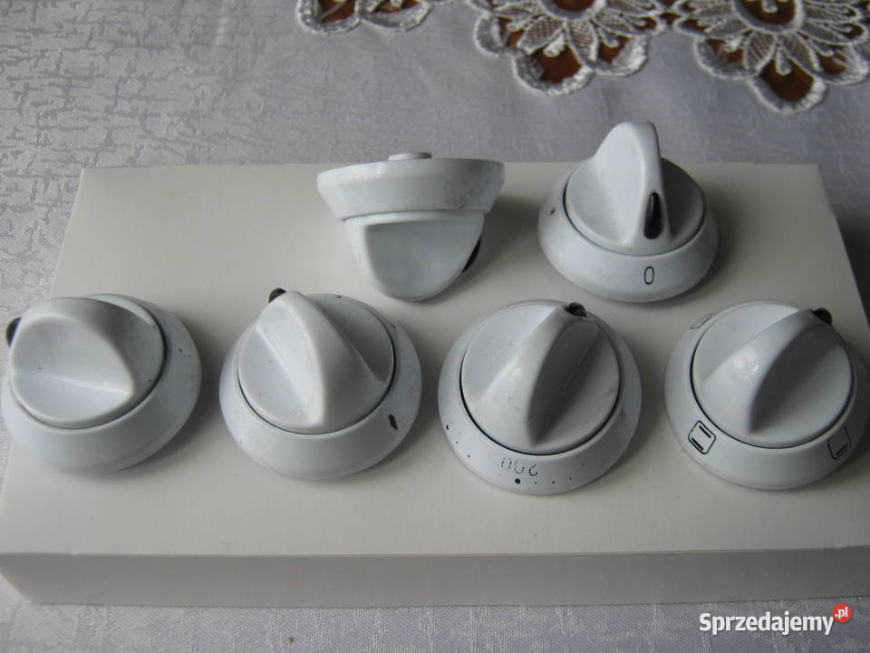 Pokrętła kuchenki białe 6 wolnostojące Nowy Sącz