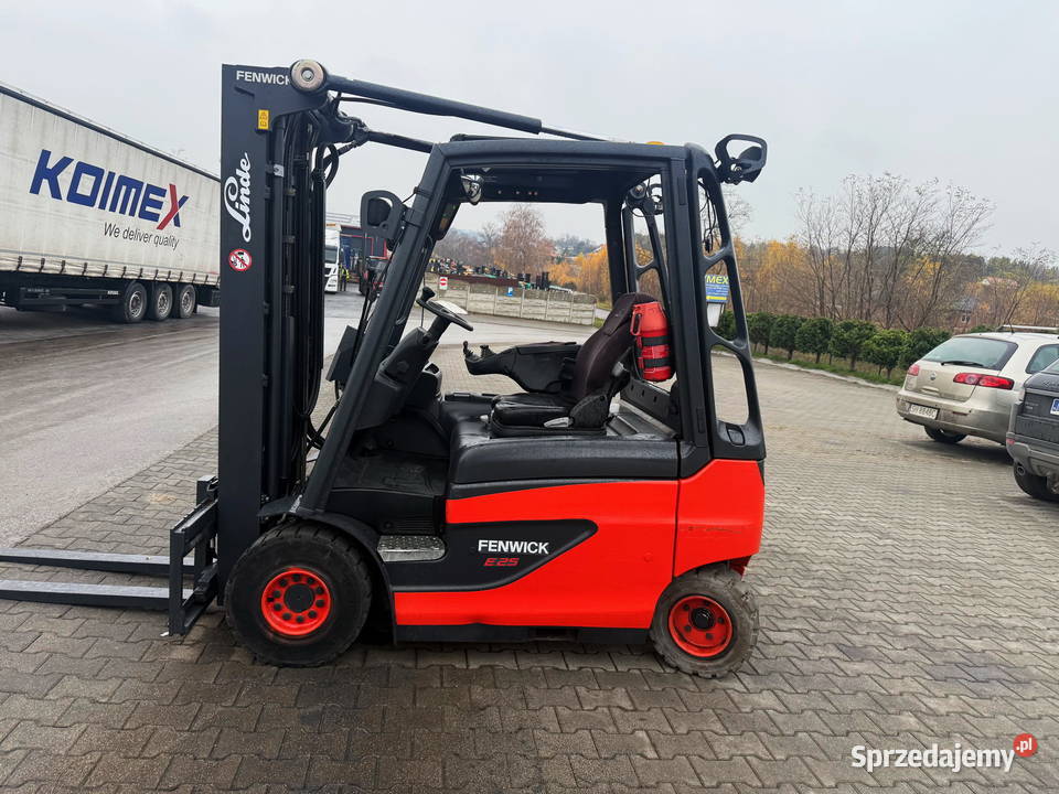 wózek widłowy elektryczny LINDE E25 Triplex 48m sprzedam