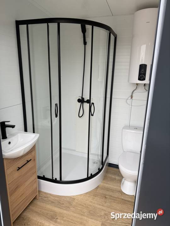 Kontener sanitarny łazienka camping prysznic WC Pozostałe Mikołajki sprzedam