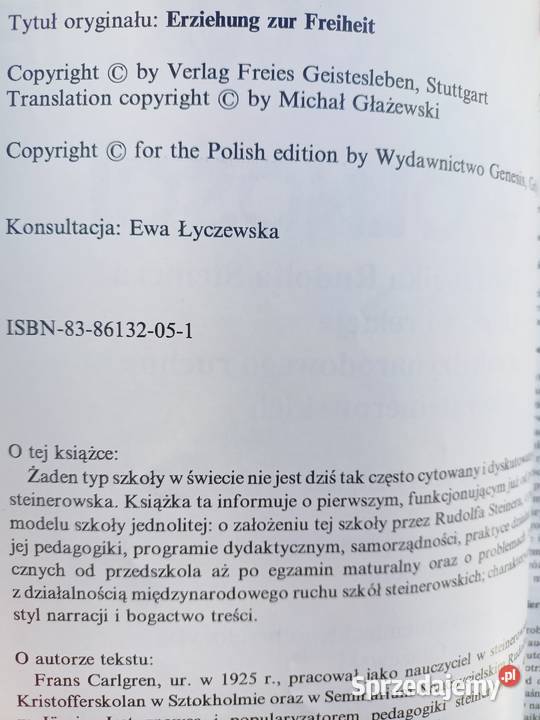 Wychowanie do wolności pedagogika podręczniki Warszawa