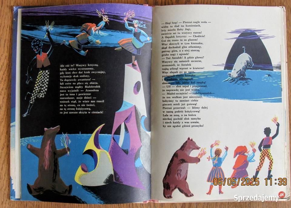 Podróż na Księżyc z ilustracjami Czesława Bychawka Trzecia sprzedam