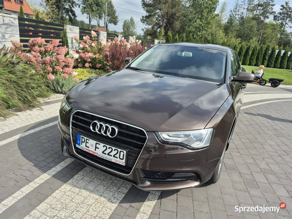 Audi A5 xenon led navi chromy ładny lift 8T brązowy