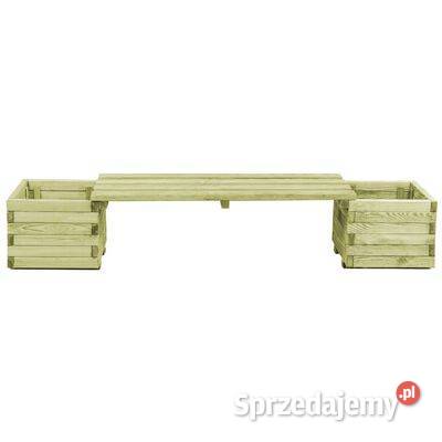 vidaXL Ławka ogrodowa z donicami impregnowane Warszawa sprzedam