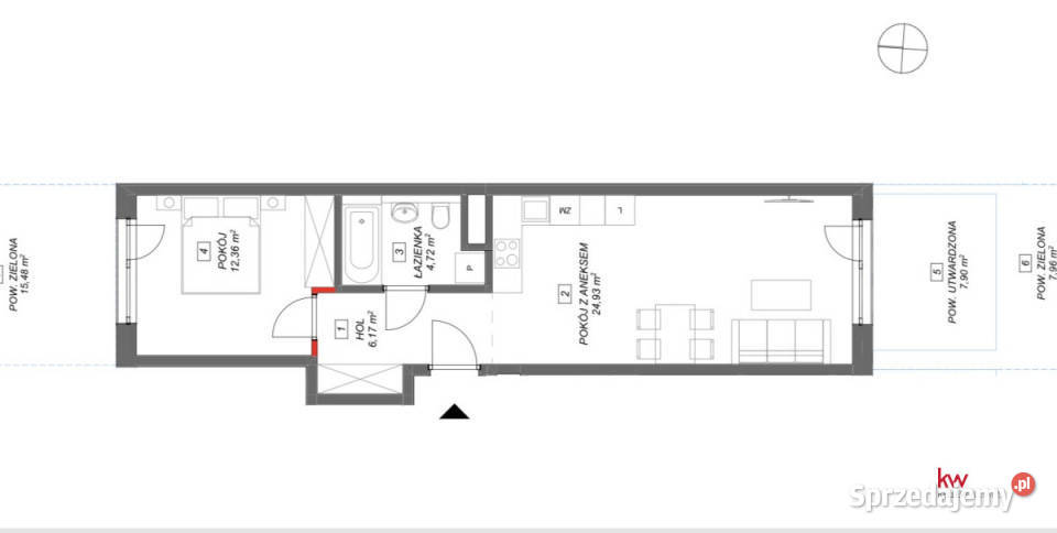 Mieszkanie 4852m2 2 pokojowe Poznań Leśnych Sprzedaż Mieszkania