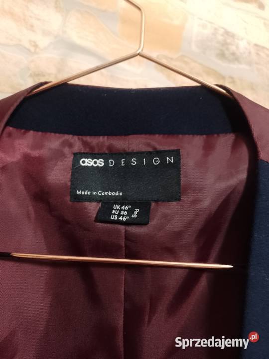 2XLEUR 56 ASOS DesignGranatowa kamizelka Rozmiar XXL Kraków