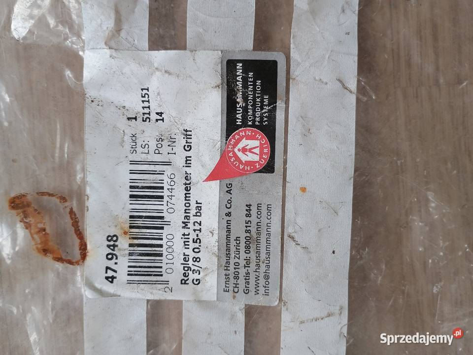 Zawór ciśnienia pneumax 012bar pomorskie Czersk