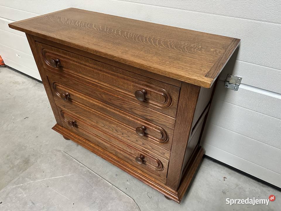 Dębowa komoda z trzema szufladami Sławoszewek