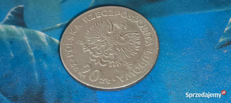Monety PRL 20 1974 Marceli Nowotko Gliwice sprzedam