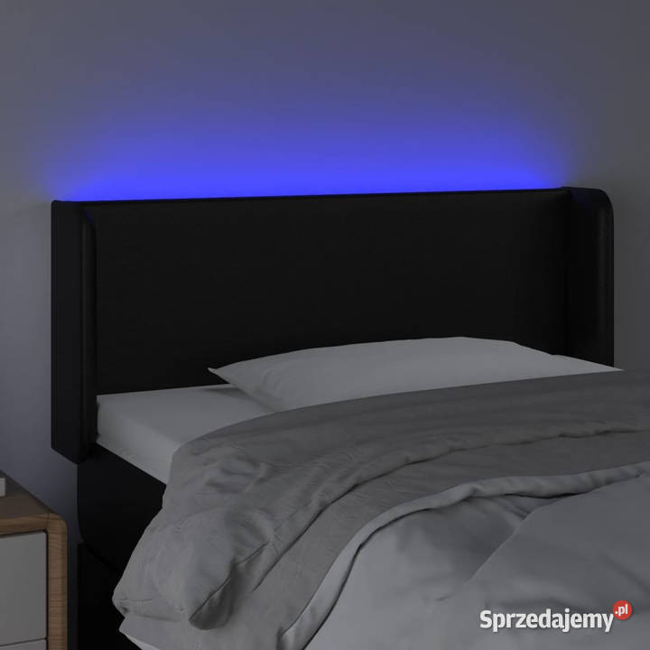 Zagłówek do łóżka z LED czarny 93x16x7888 Warszawa sprzedam