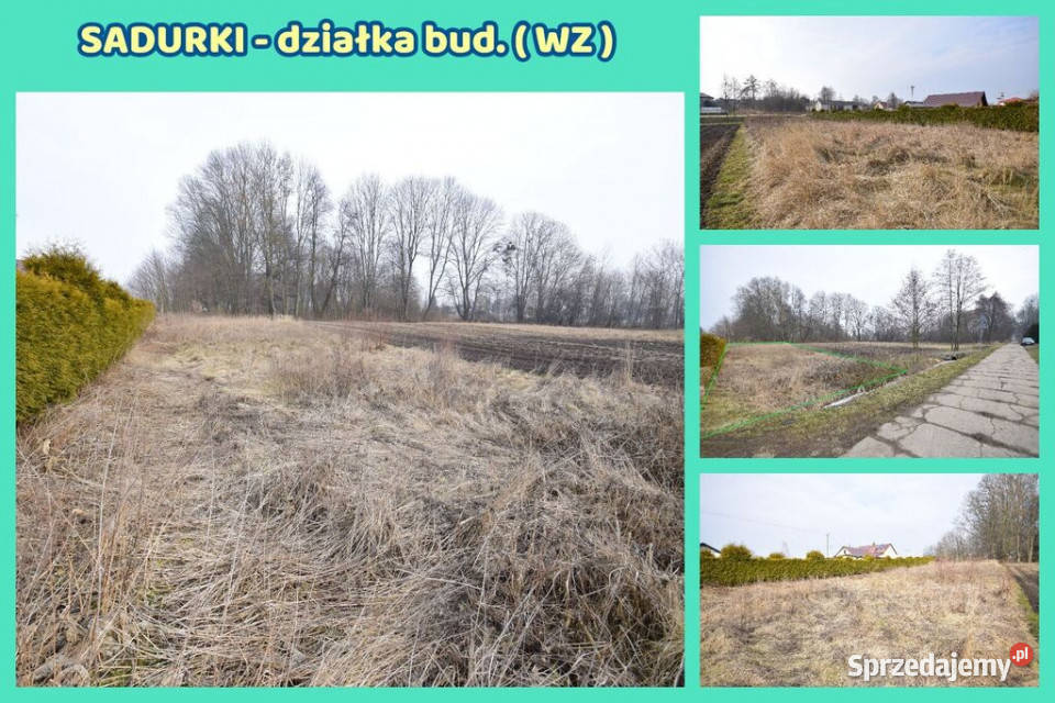 Działka budowlana WZ wszystkie media Sadurki