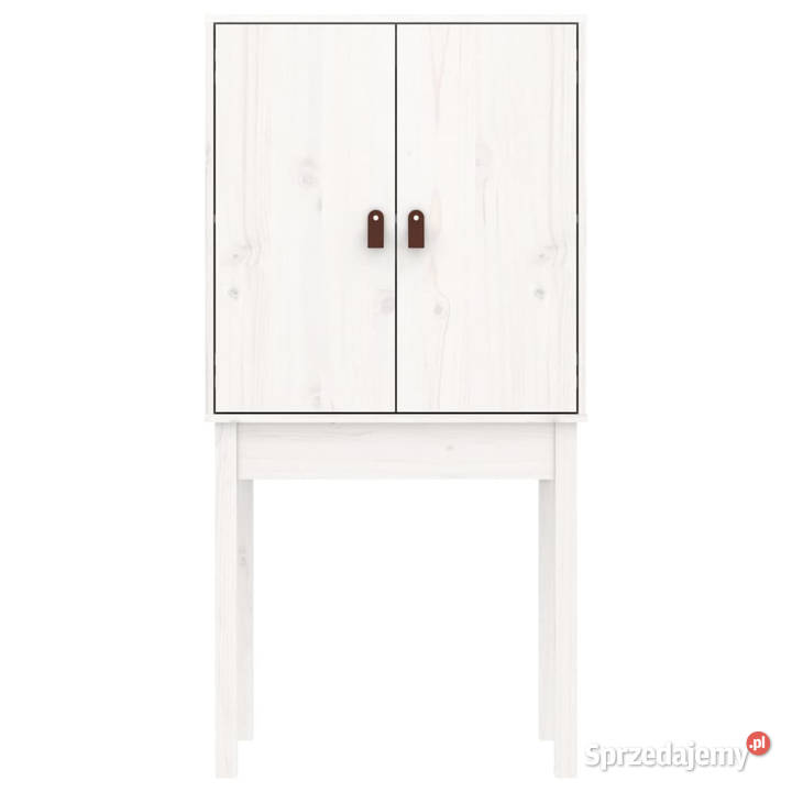 Szafka biała 60x40x120 lite drewno sosnowe
