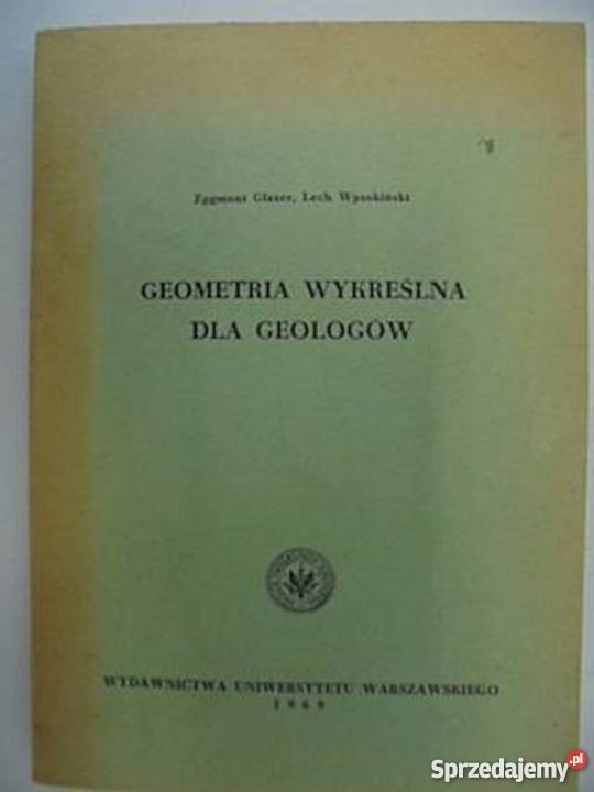 Geometria wykreślna geologów Wysokiński fa matematyka, statystyka sprzedam