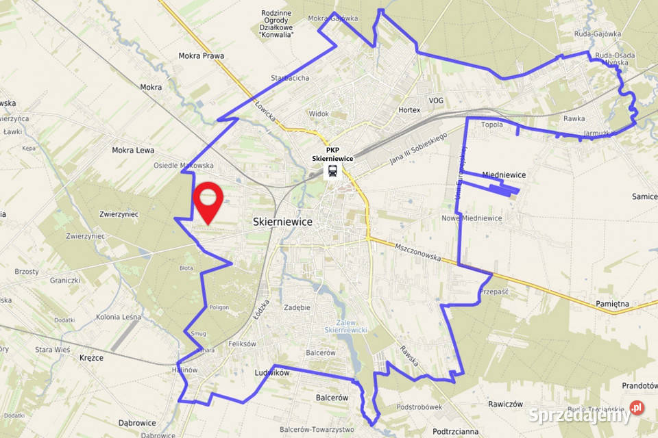 Kompleks 7 działek pod zabudowę jednorodzinną łódzkie Skierniewice