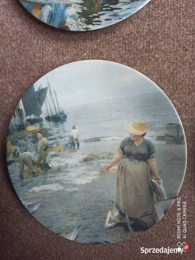 talerz z widokiem Rorstrand Porcelana i szkło Gdańsk