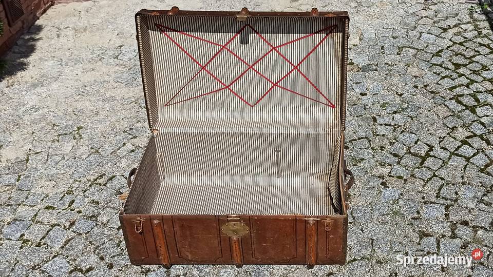 Stary duży kufer podróżny dolnośląskie Wrocław sprzedam