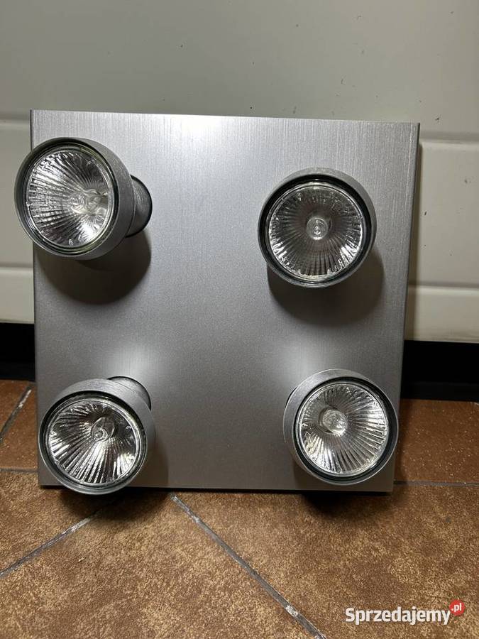 Lampa halogen sufitowy x 4 srebrny Massive Świętochłowice