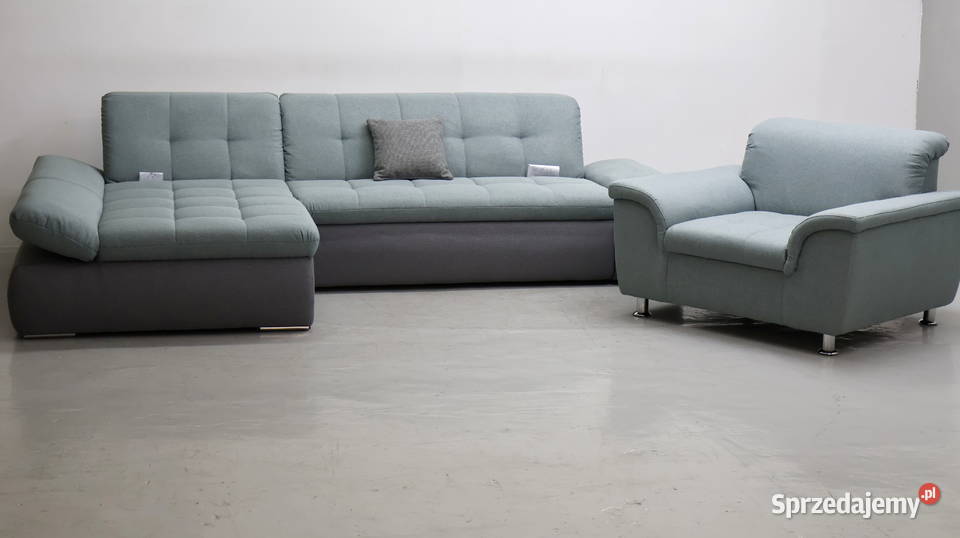 SCX nowoczesny narożnik z funkcja spania FOTEL Komplety wypoczynkowe Meble Poznań