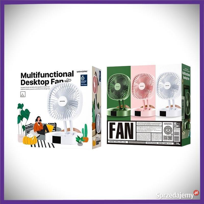 Wentylator biurkowy bezprzewodowy WEKOME WTF23