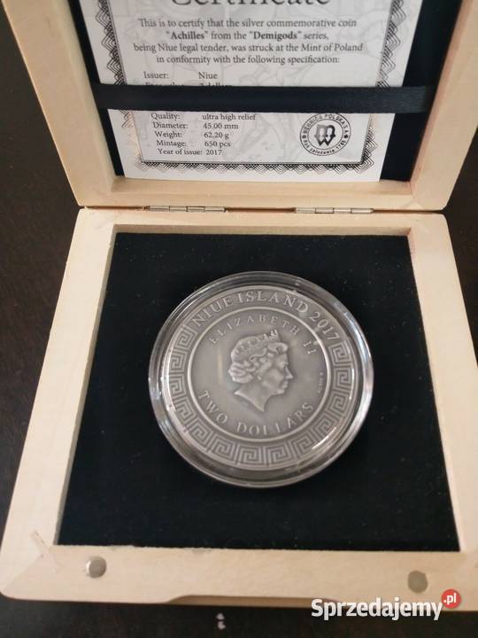 2017 Niue Island 2 Półbogowie Achilles i Hektor Warszawa