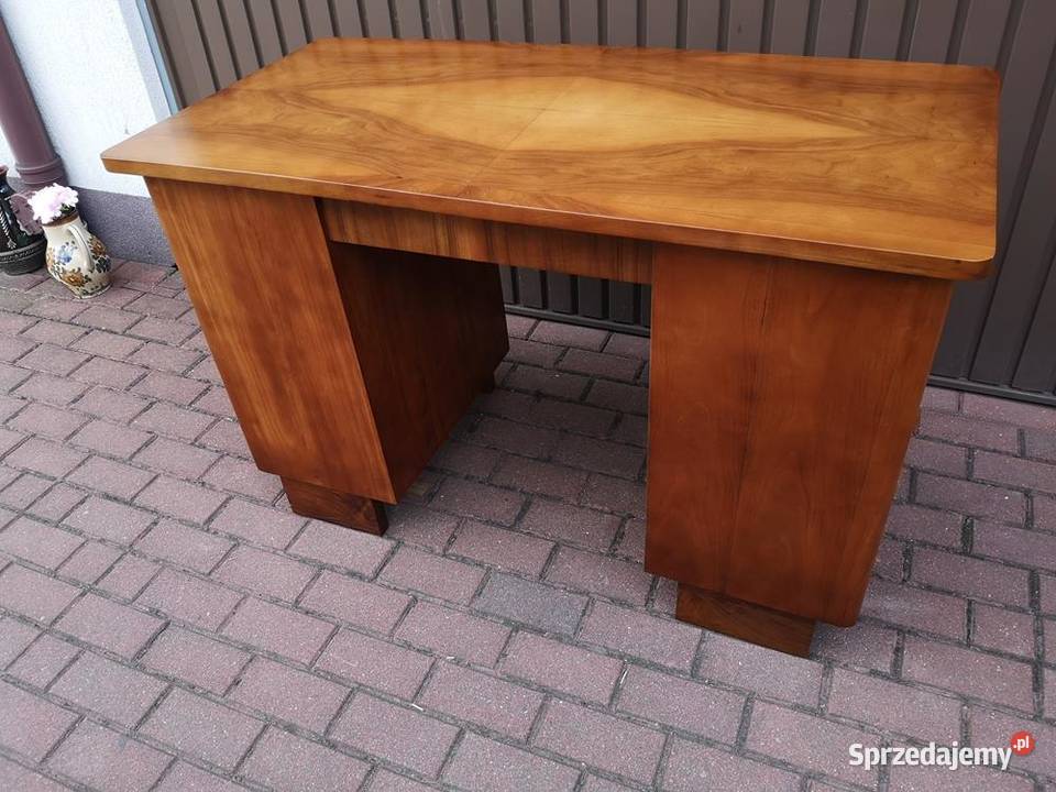 Biurko ARTDECO Orzech Zgrabne Stare Antyk Swarzędz