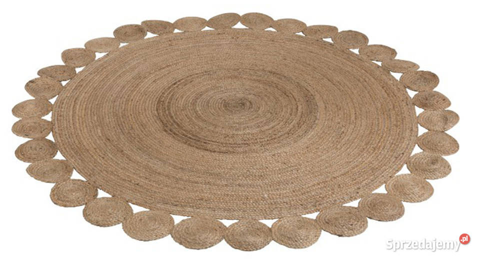 Dywan okrągły jutowy naturalny 220 JAKOŚĆ