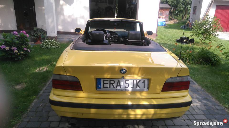 BMW E36 CABRIO DDAKAR GELB INDIVIDUAL 20I łódzkie Radomsko