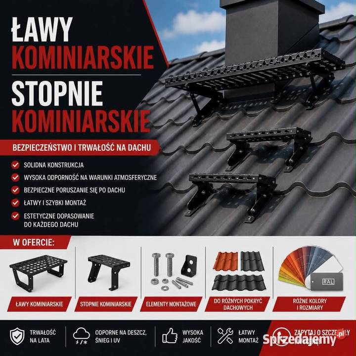 Stopnie kominiarskie Ławy kominiarskie Sprzedaż