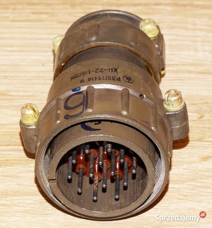 Złącze wtyk męski przemysłowy wojskowy 14 pinów Gliwice