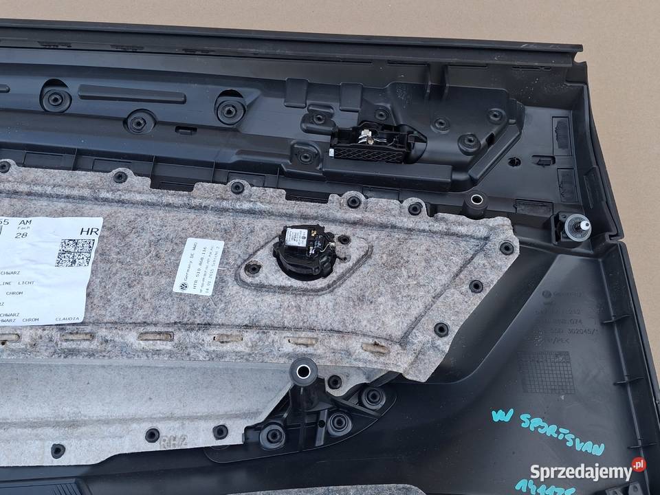 VW GOLF SPORTSVAN BOCZEK TAPICERKA DRZWI PRAWY Bieleń