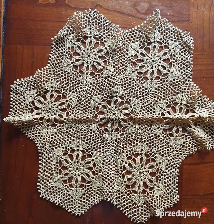 SERWETKI KORONKOWE ręcznie wykonane beżowe beżowy Lublin
