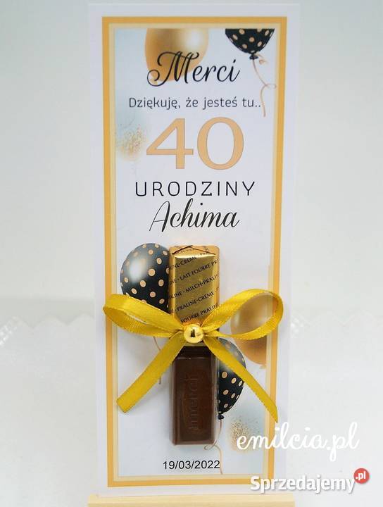 Merci jako podziękowanie gości z okazji urodzin Zielona Góra