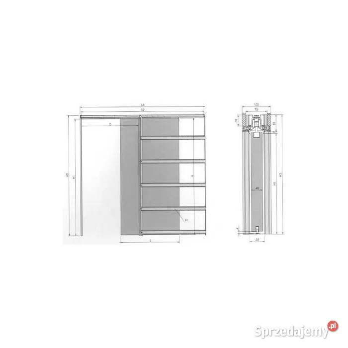 Kaseta bezościeżnicowa ESTIMA GLASS drzwi dolnośląskie Bolesławiec