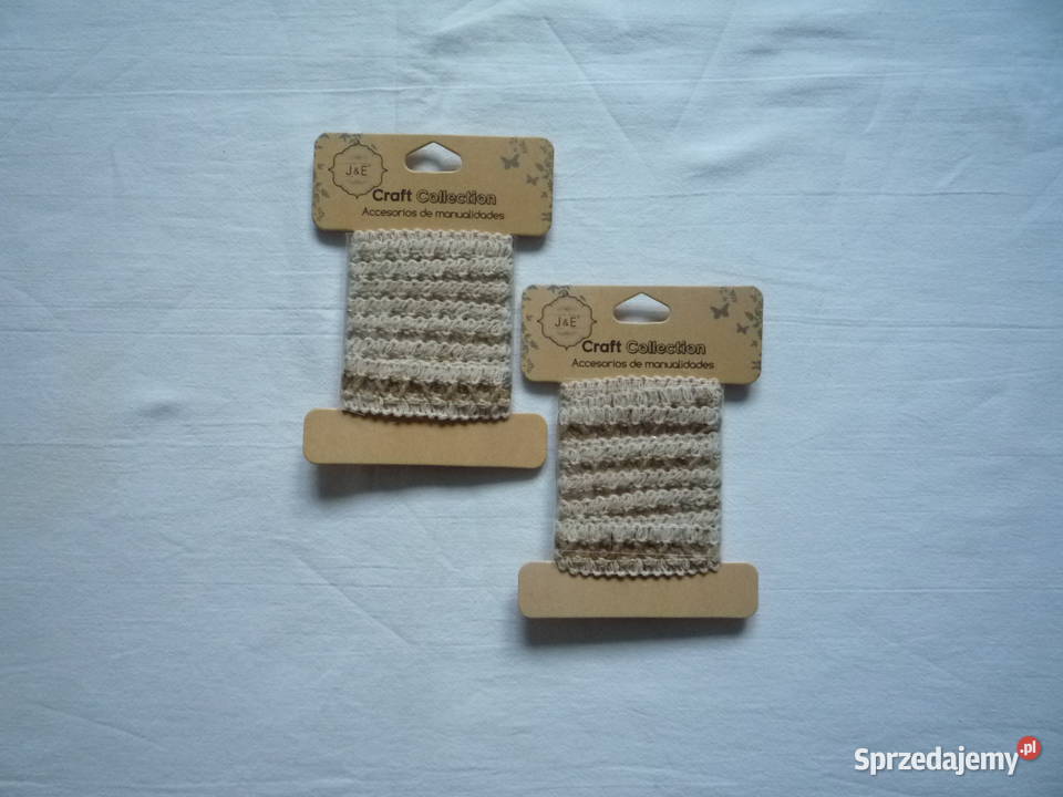 2 sztuki Craft Colection Tasiemki beżowe Pozostałe Szczecin