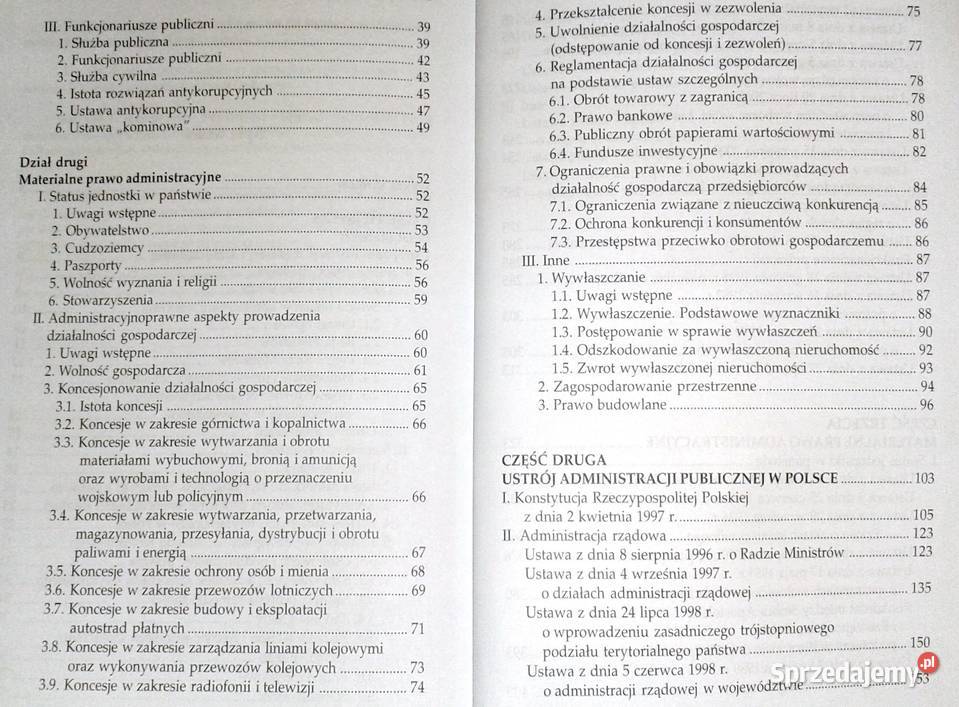 Prawo administracyjne ustrojowe i materialne Chełm