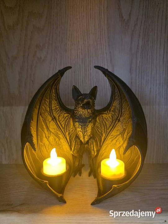 Lampion Świecznik Halloween Nietoperz Ghota wielkopolskie Gorzuchowo sprzedam