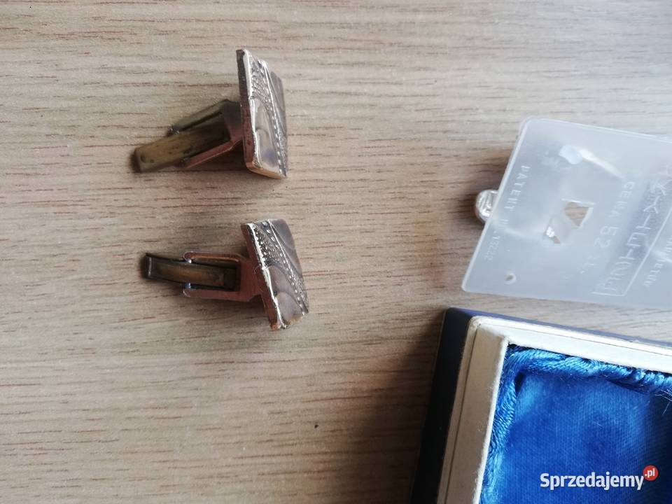 Spinki do mankietów z lat PRL Warszawa