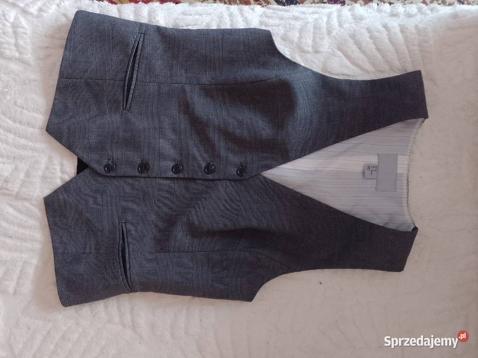 42XL HM Biznesowa kamizelka garniturowa z patką