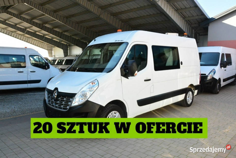 Renault Master średniak 7 osobowy brygadówka biały Warszawa