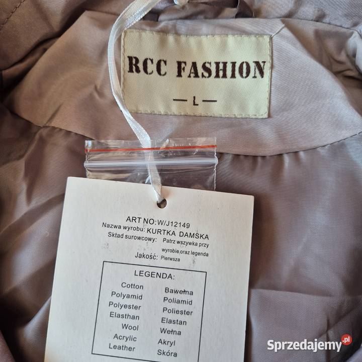 Cienki płaszcz damski rozmiar L Brzesko
