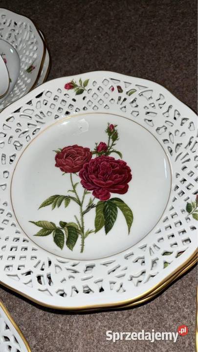 Filiżanka z talerzykiem Schumann Róże Do Porcelana i szkło pomorskie Gdańsk