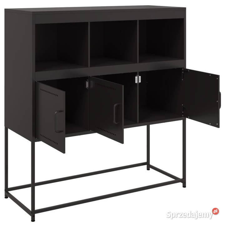 Szafka czarna 1005x39x107 stal WM846590 Pozostałe Warszawa