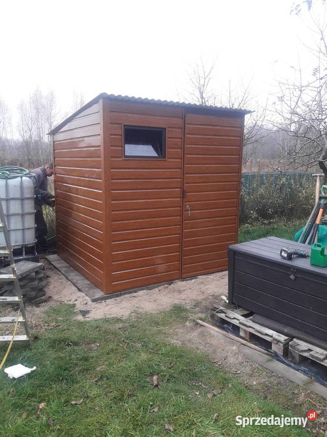 C67 Garaż Blaszany Wiatka ogrodowa Drewutnia małopolskie Sucha Beskidzka