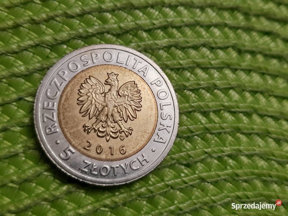 moneta polska 5 złotych z 2016r Zamek Książąt Łomża