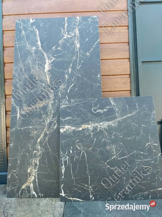 Płytki podłogowe 120x60 czarny marmur mat Podłogi i schody Radom