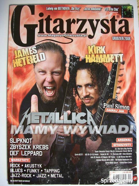 GITARZYSTA 2008 12 GRUDZIEŃ METALLICA mazowieckie Warszawa