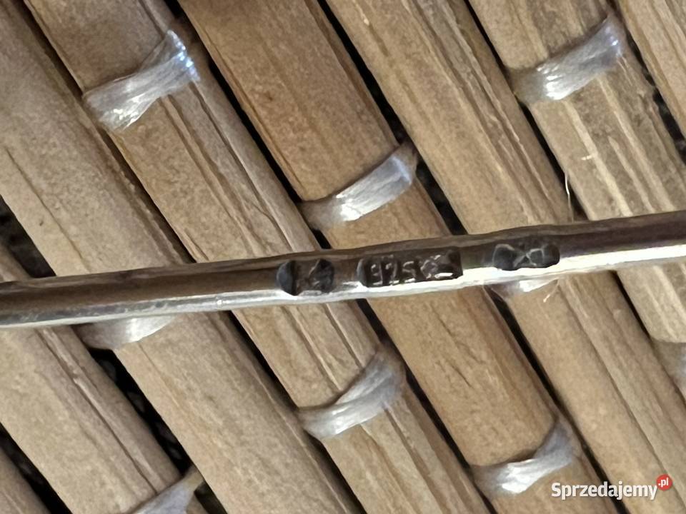 Srebrna brosza broszka muszla abalone onyks Warszawa