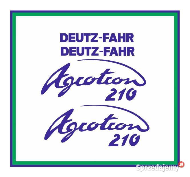 Naklejki DeutzFahr Agrotron 210 Ciągnik Traktor wielkopolskie Piła